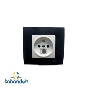 مکانیزم کلید و پریز  رویان مدل یونیک سفید